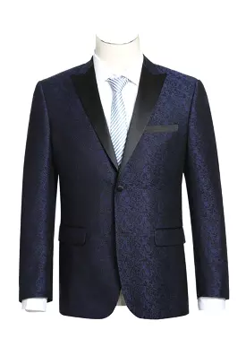 RENOIR Slim Fit Tuxedo Blazer 290-6