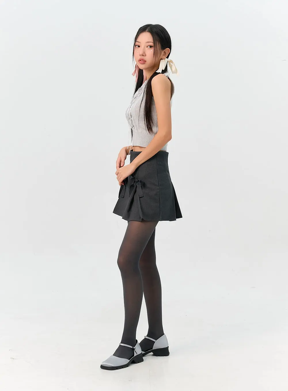 Ribbon Mini Skirt IN301