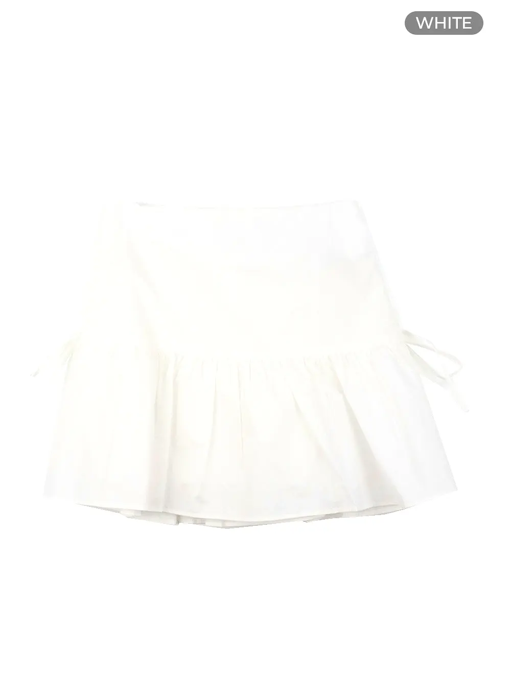 Ribbon Tie Flare Mini Skirt OM427