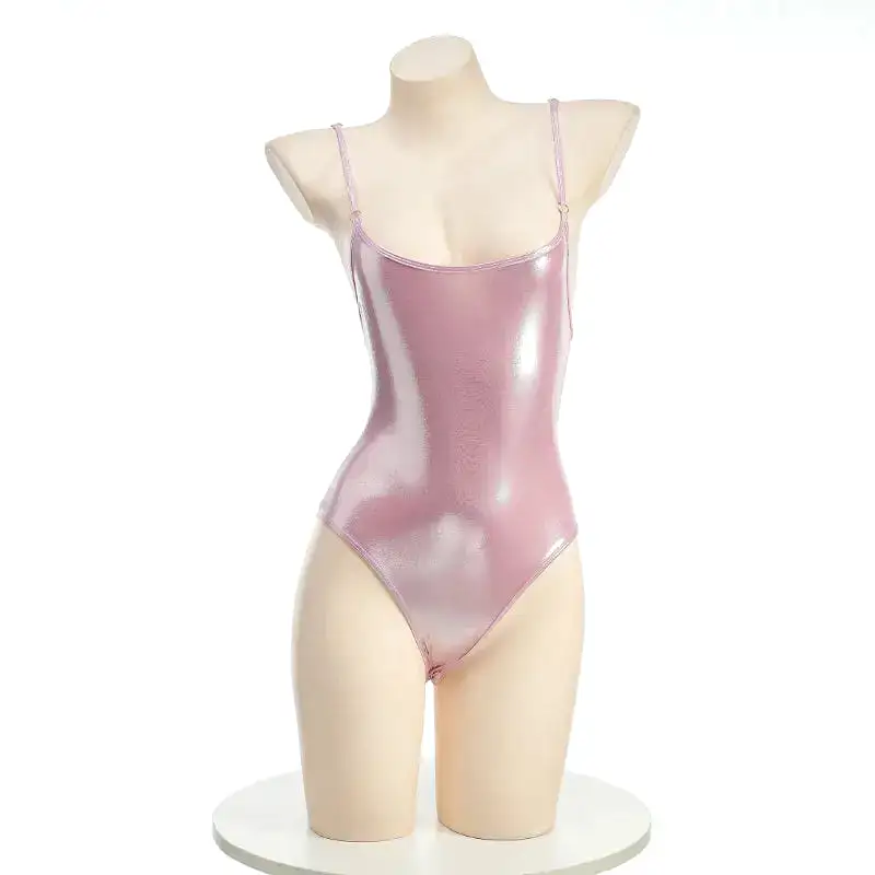 Rose Pink Shinny Bodysuit ON1234