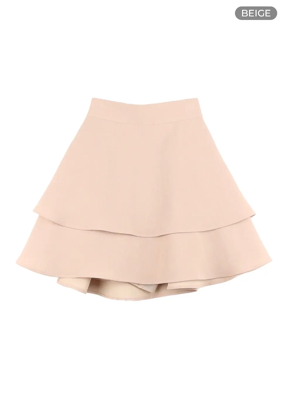 Ruffle Layered Mini Skirt OA405