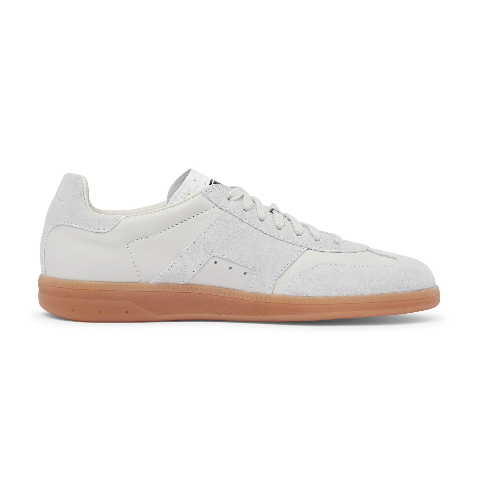 Santoni Low Top Court Trainer (Off Grey)