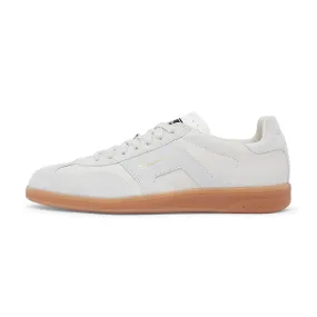 Santoni Low Top Court Trainer (Off Grey)