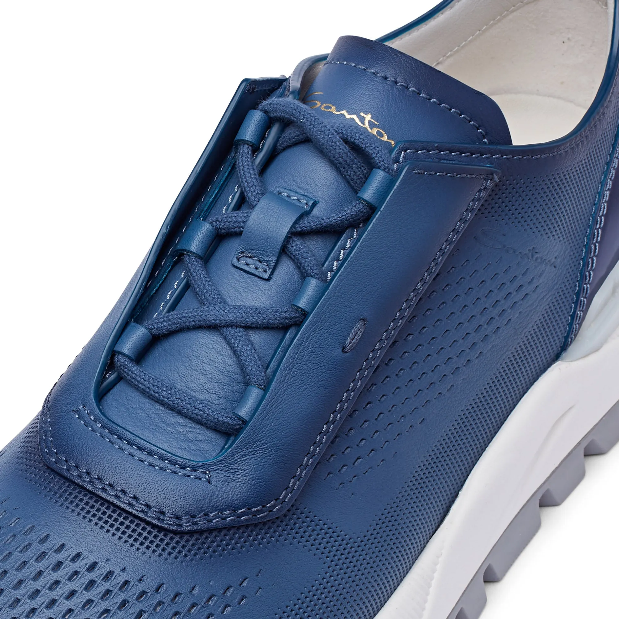 Santoni Tech Mesh Runner (Blue Navy)