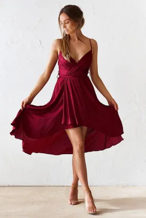 Siren Midi Dress - Wine