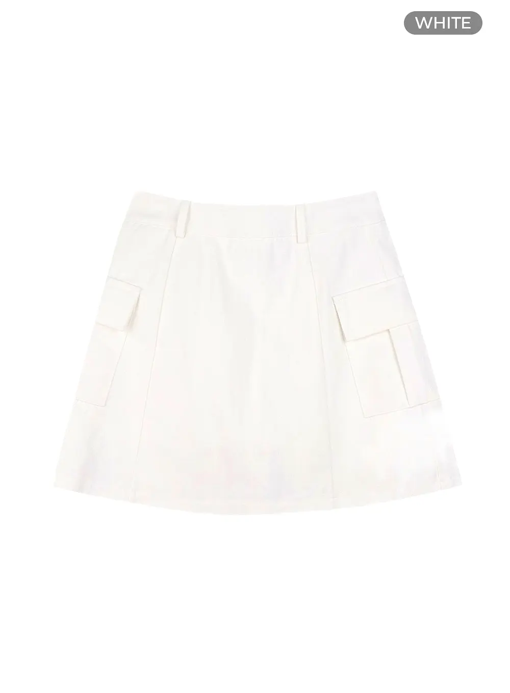 Solid Cargo Mini Skirt OM420