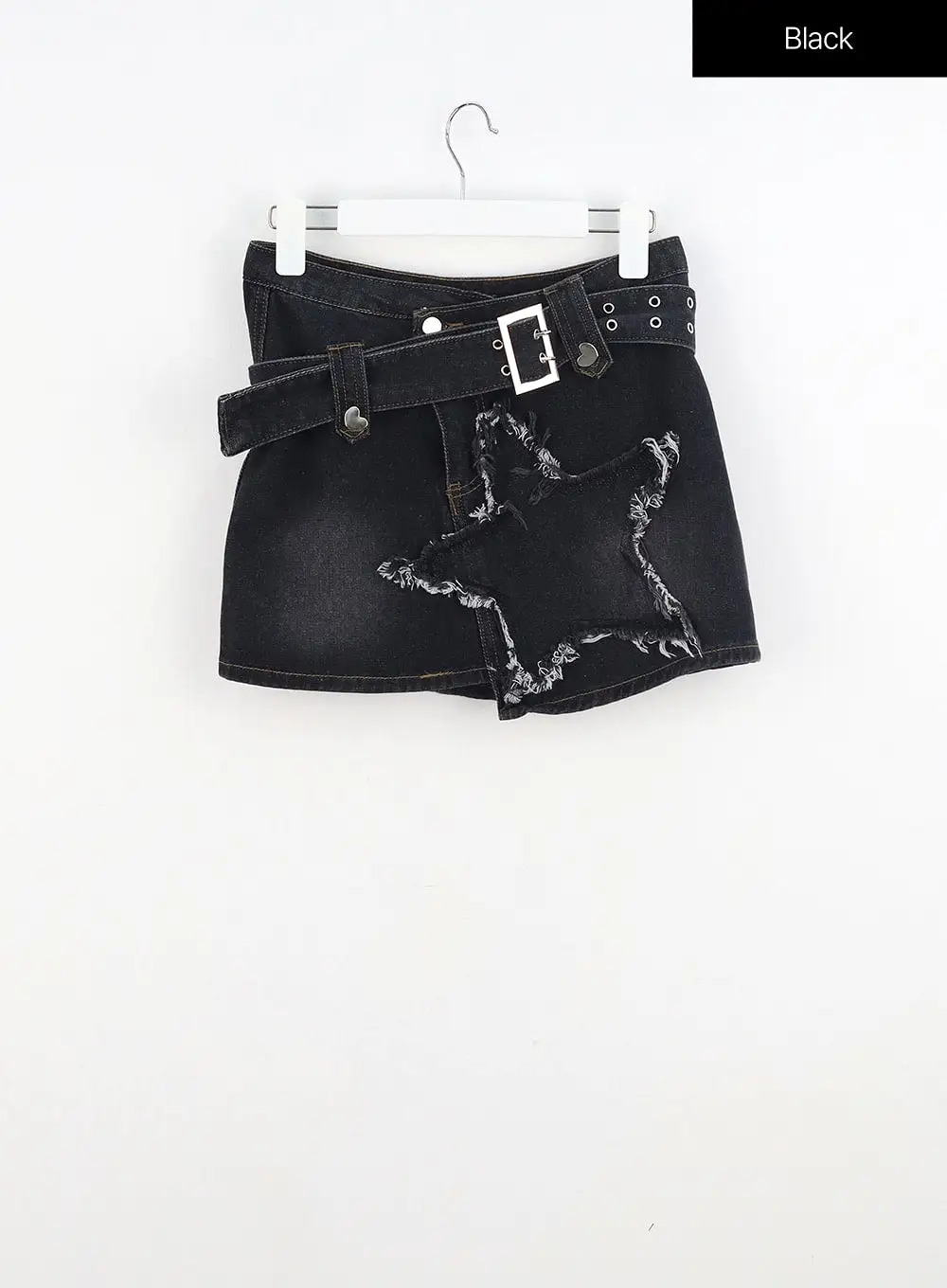 Star Denim Mini Skirt IU313