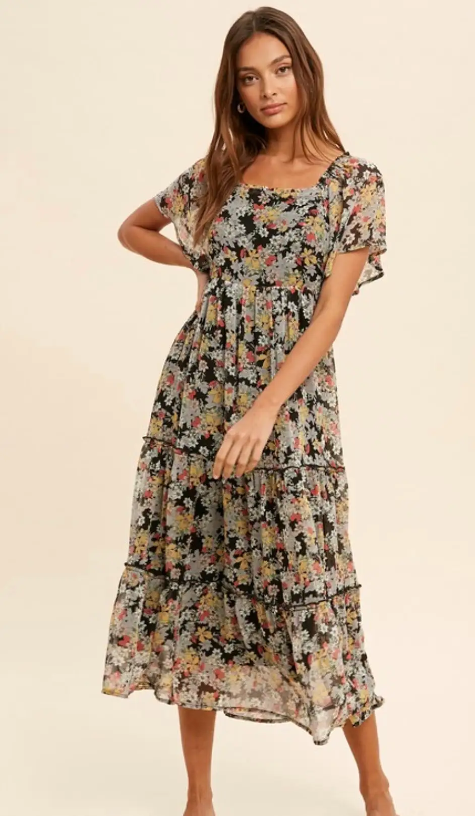 The Charlotte Floral Dress in 3 Colors