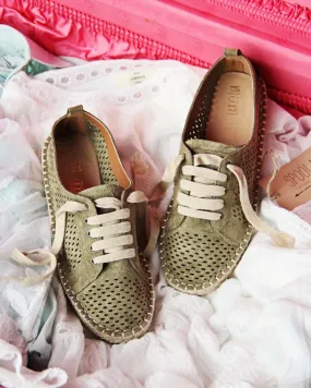 The London Sneaker Espadrille in Sage