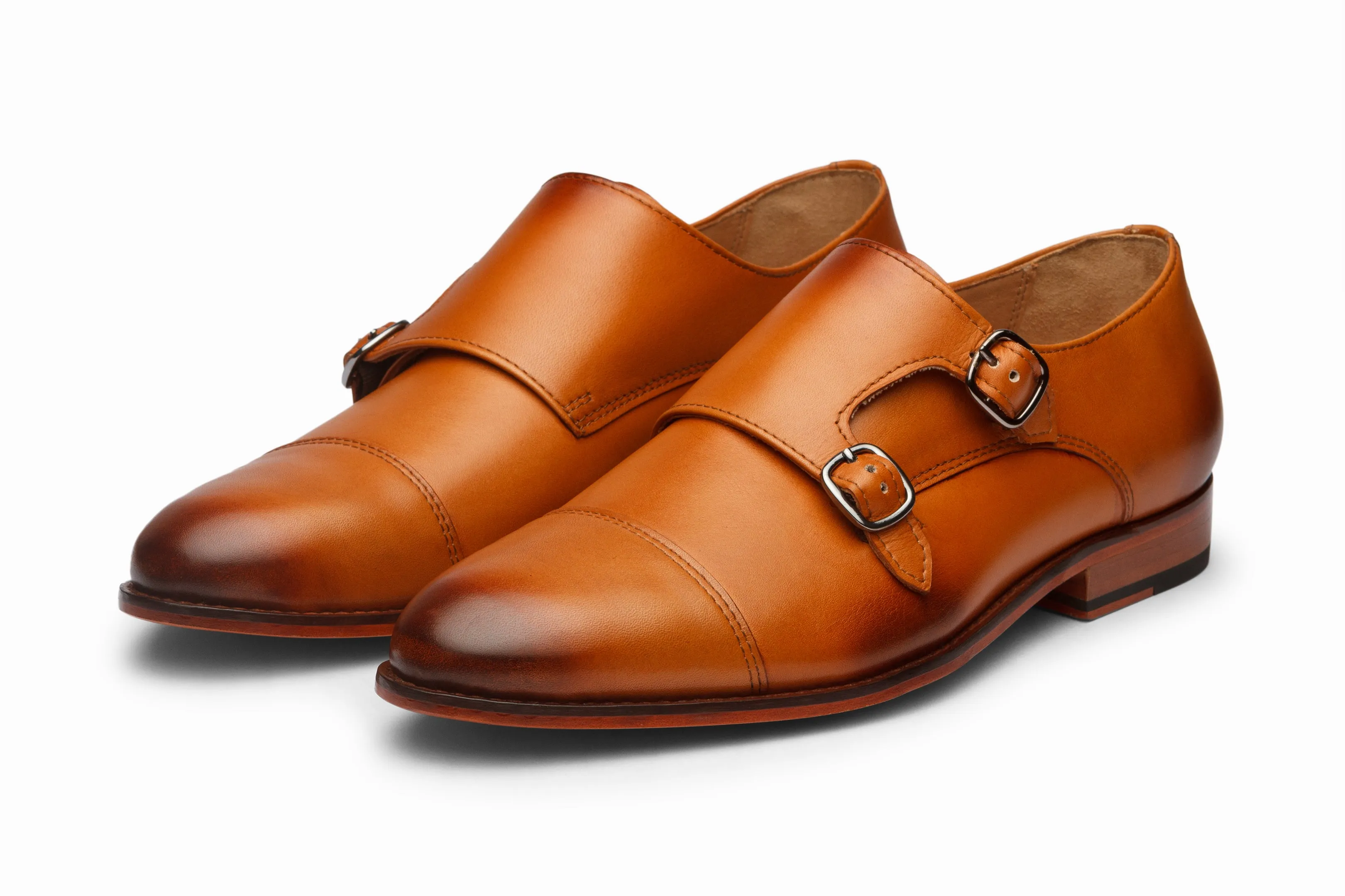 Toecap Double Monks - Tan