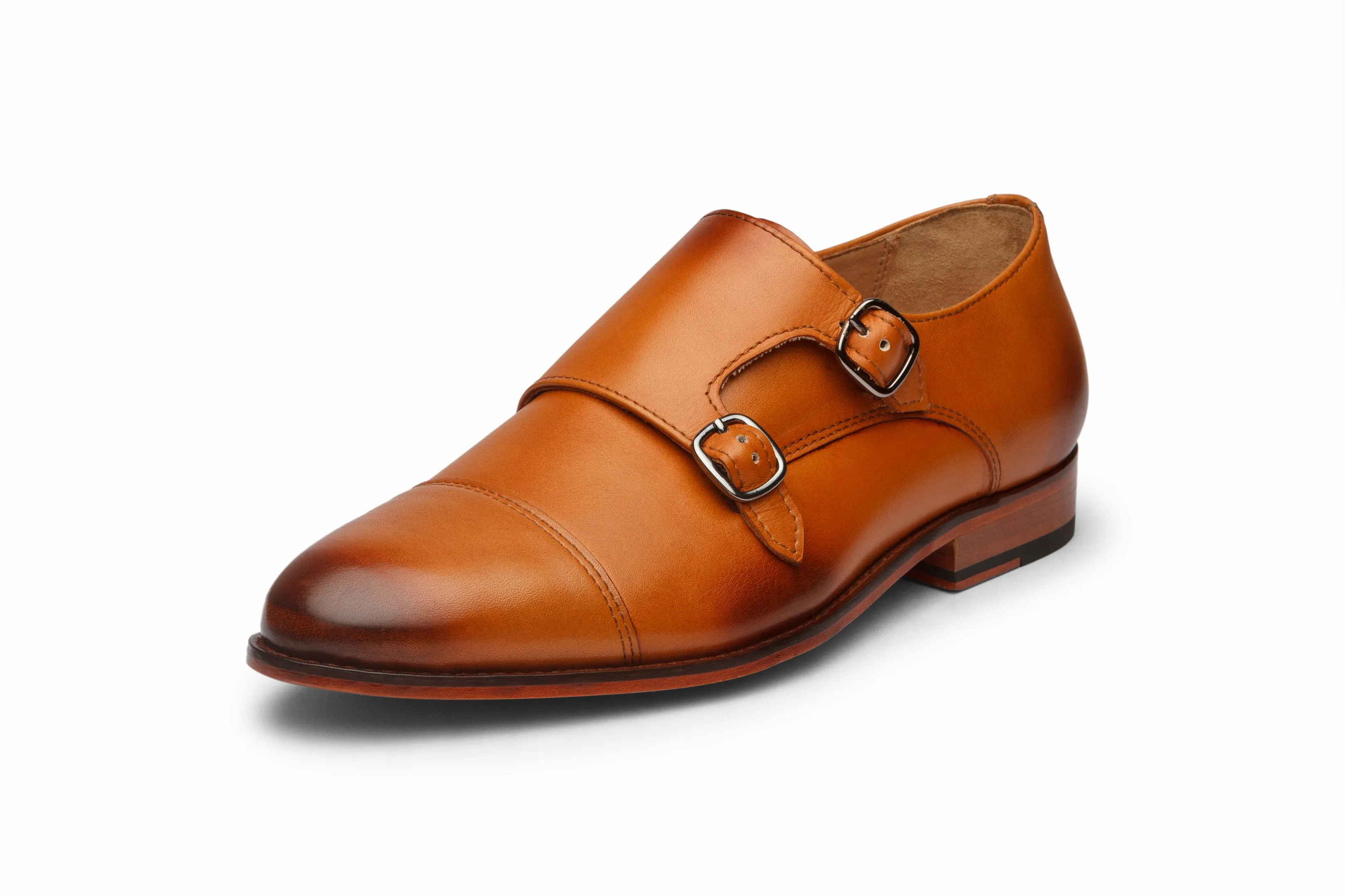 Toecap Double Monks - Tan