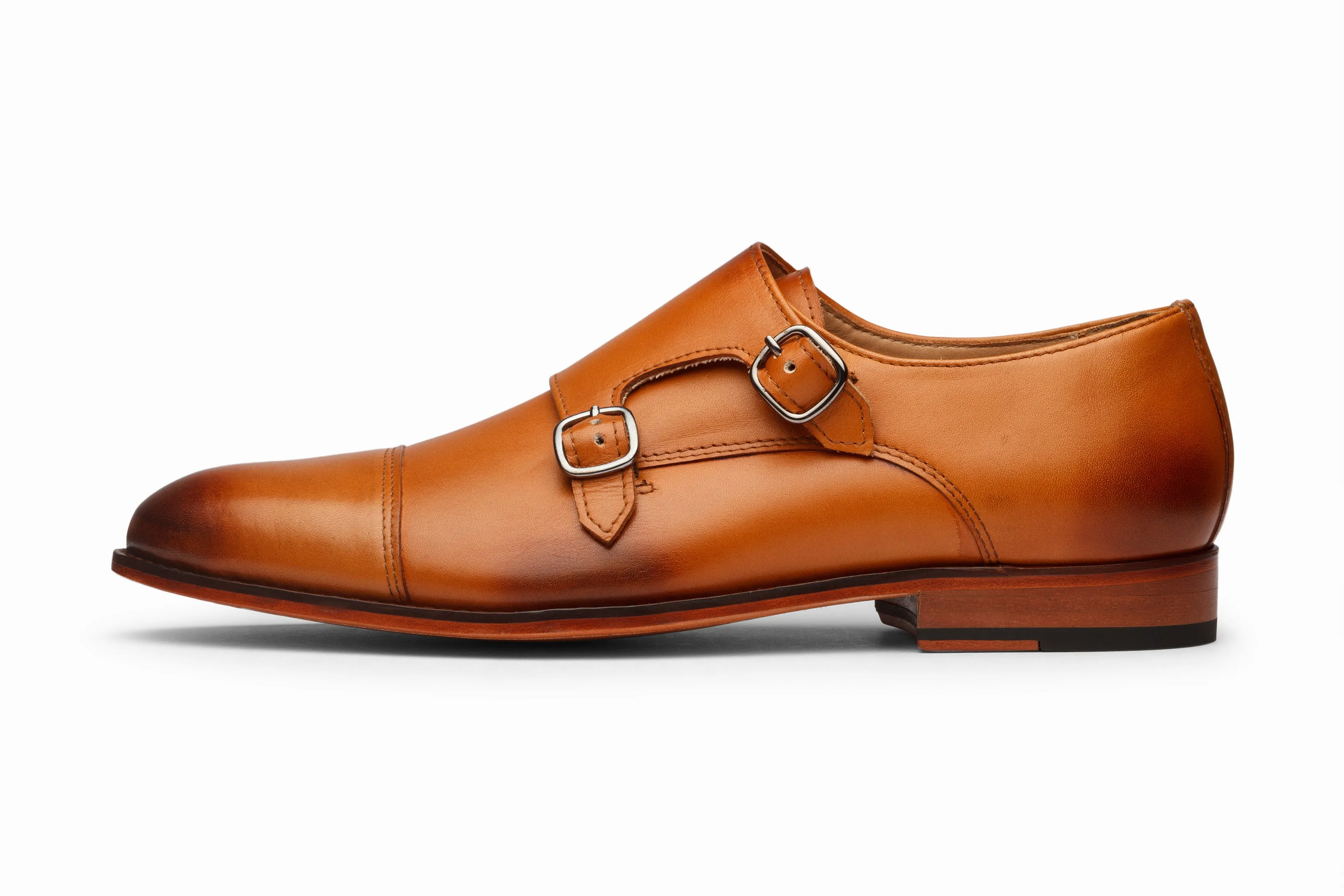 Toecap Double Monks - Tan