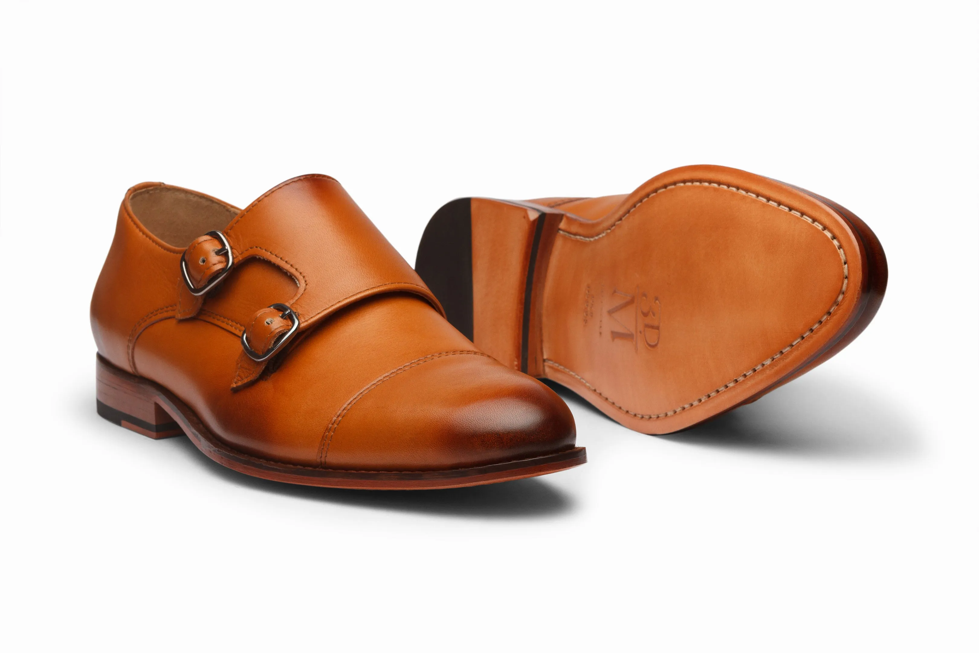 Toecap Double Monks - Tan