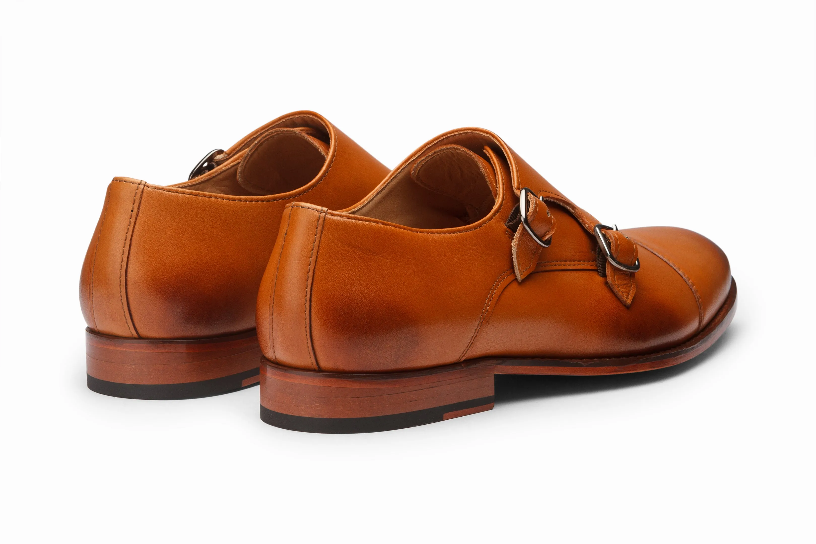 Toecap Double Monks - Tan