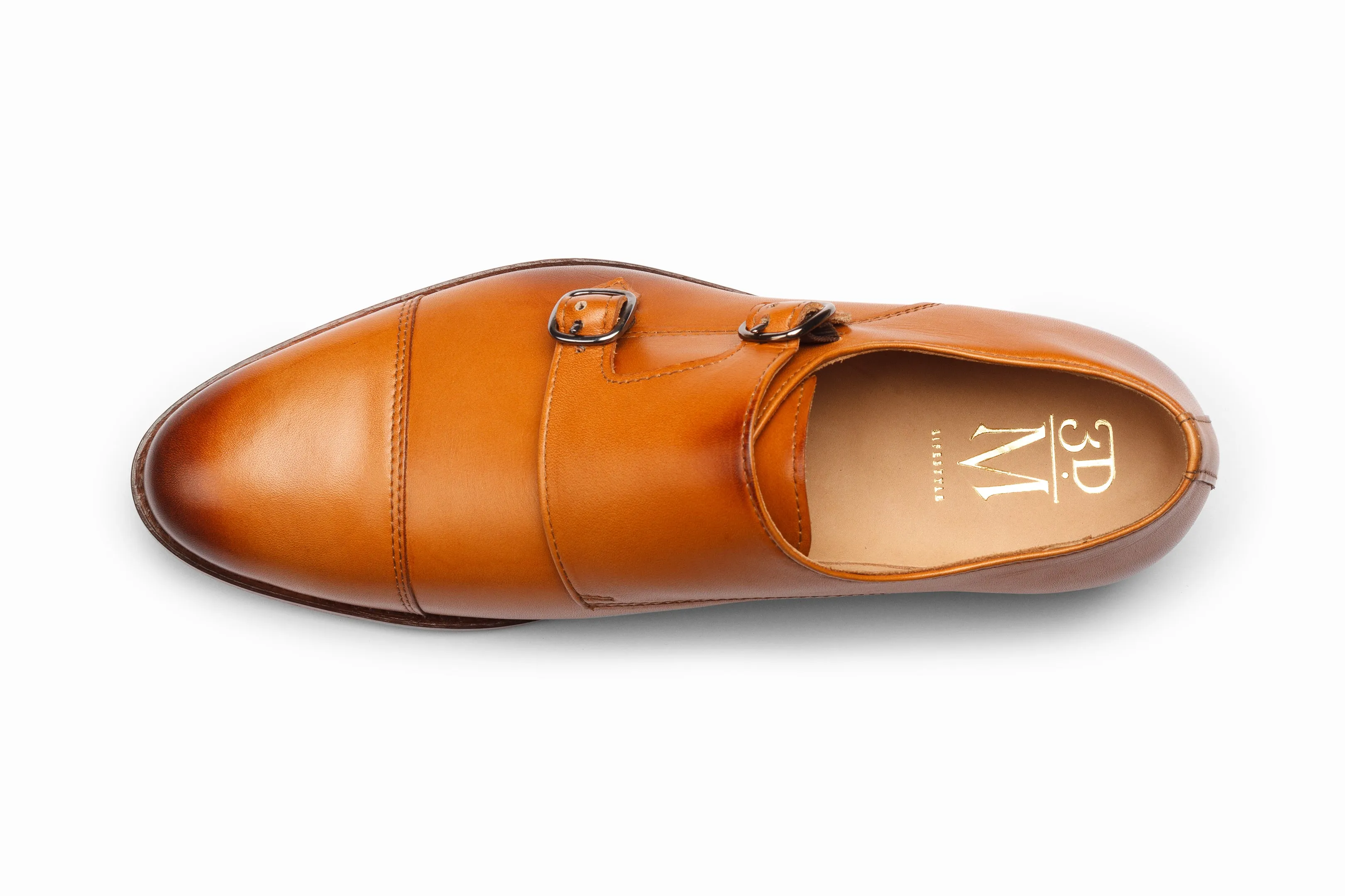 Toecap Double Monks - Tan