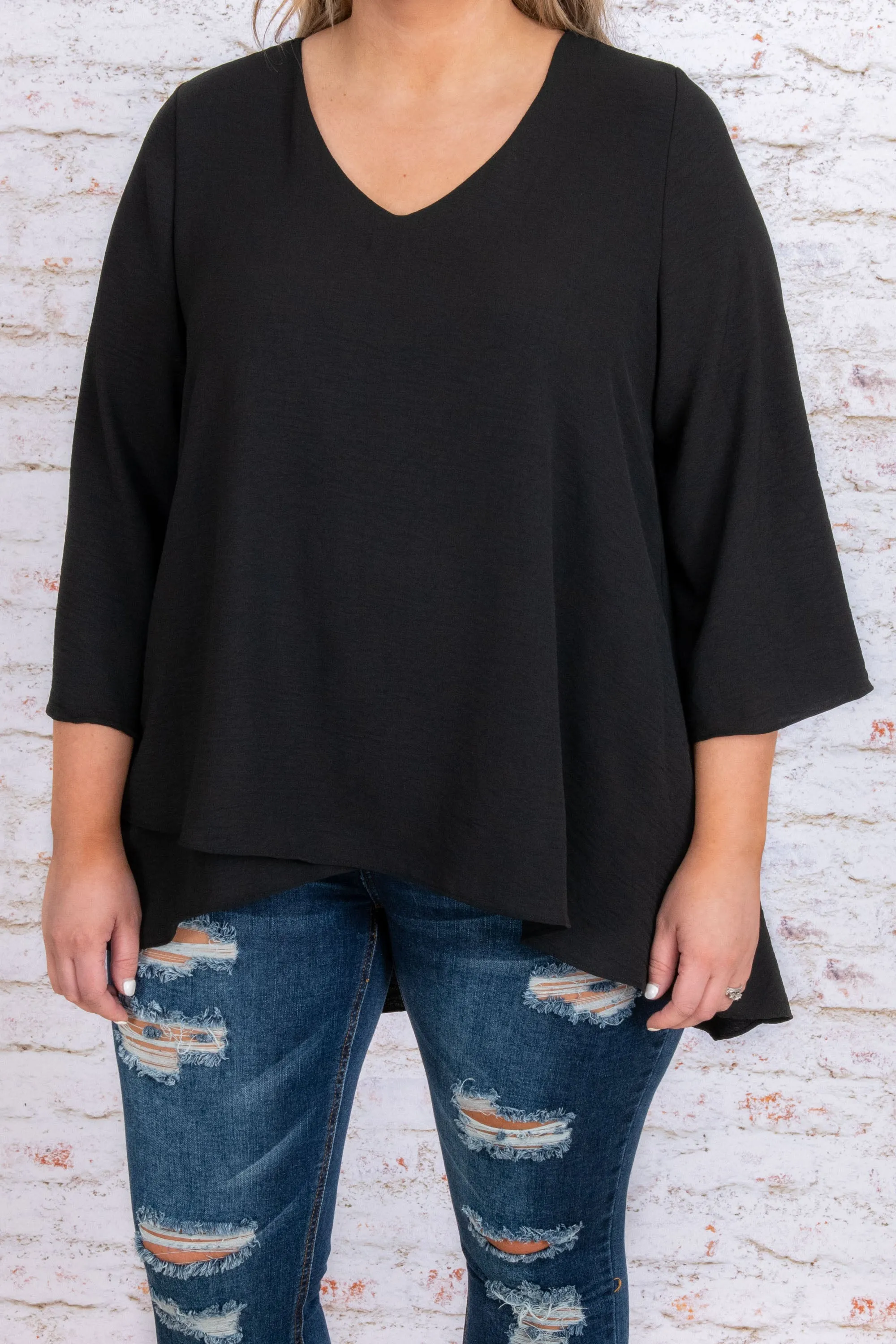 Treasured Moments Top, Black