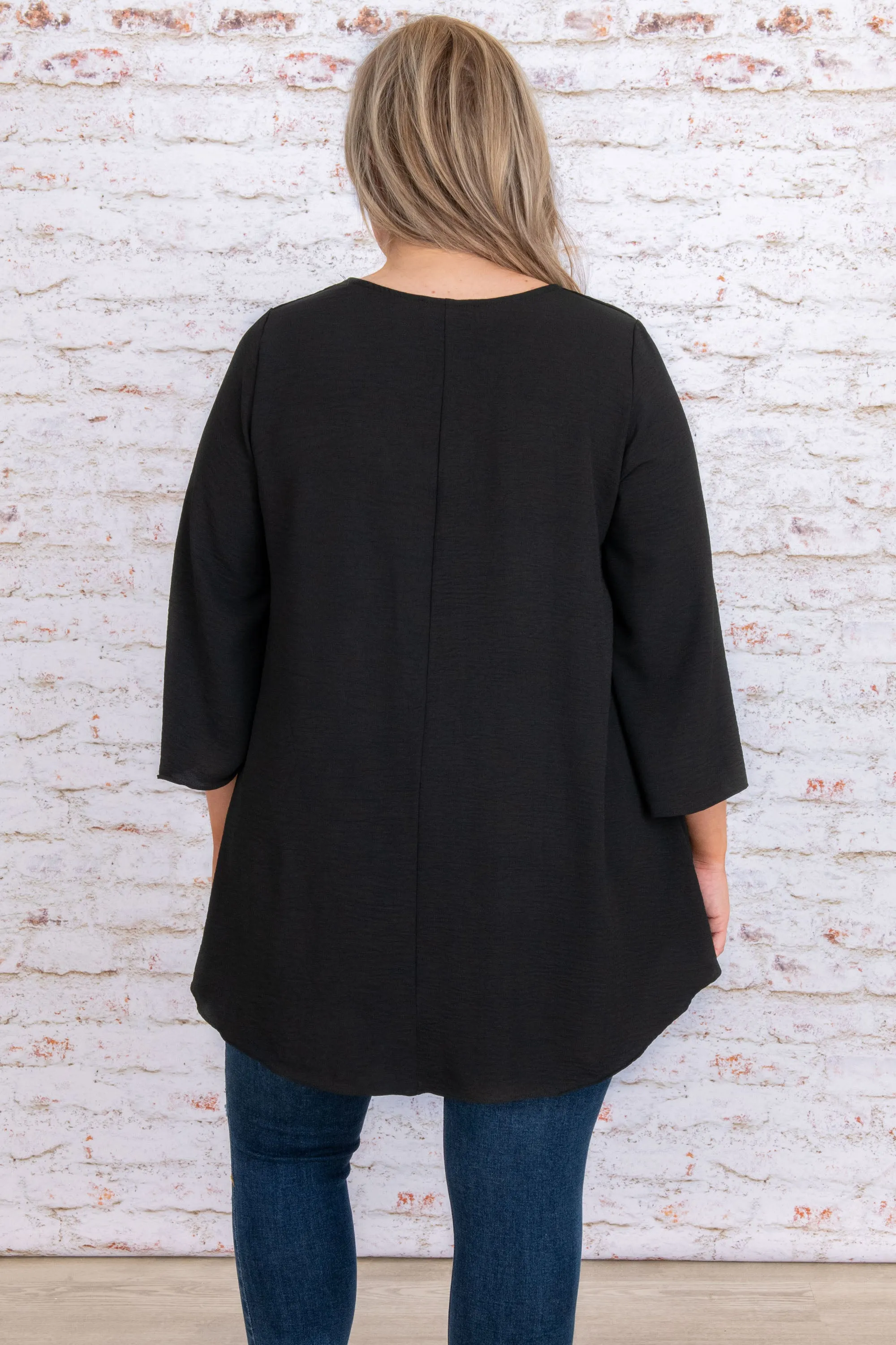 Treasured Moments Top, Black