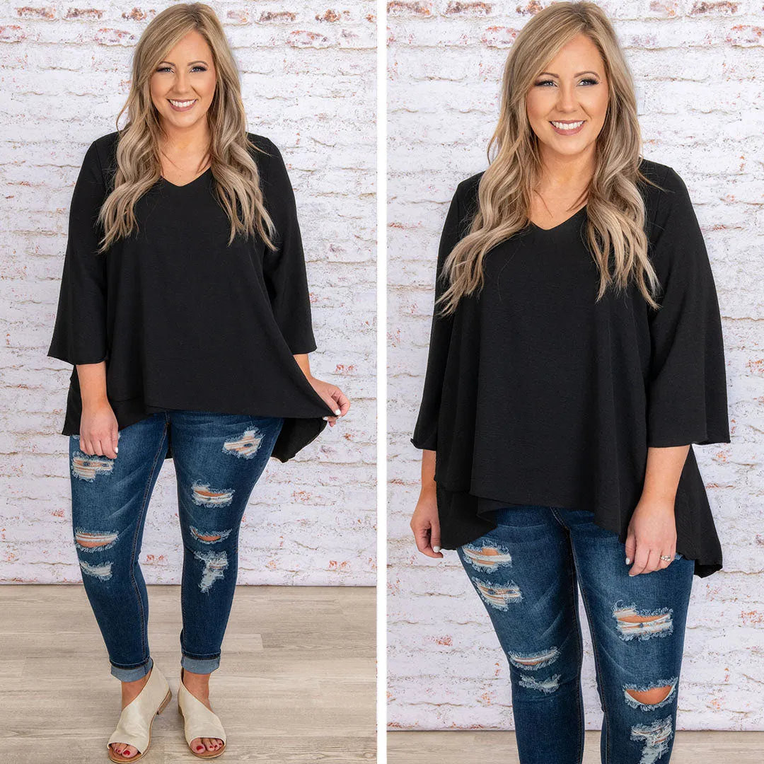 Treasured Moments Top, Black