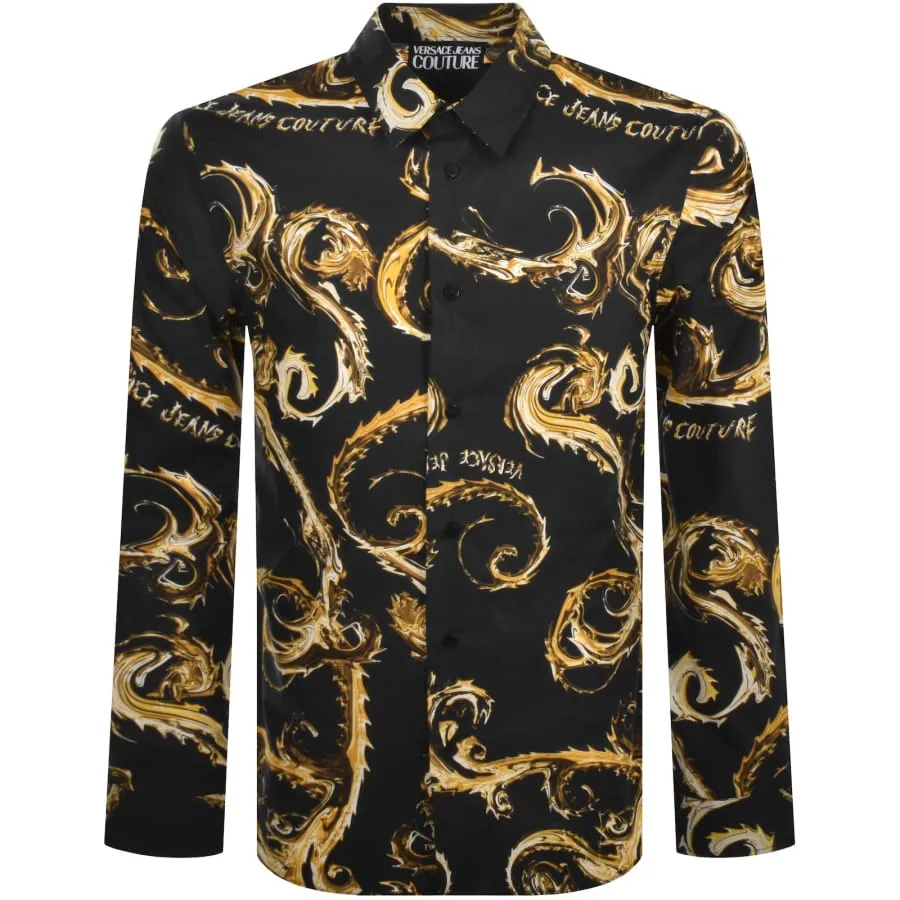 Versace Jeans Couture Long Sleeve Shirt Black