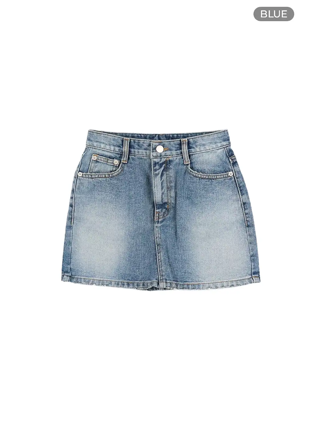 Washed Denim Mini Skirt CM426