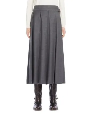 Weekend Max Mara Palk Pleated Midi Skirt