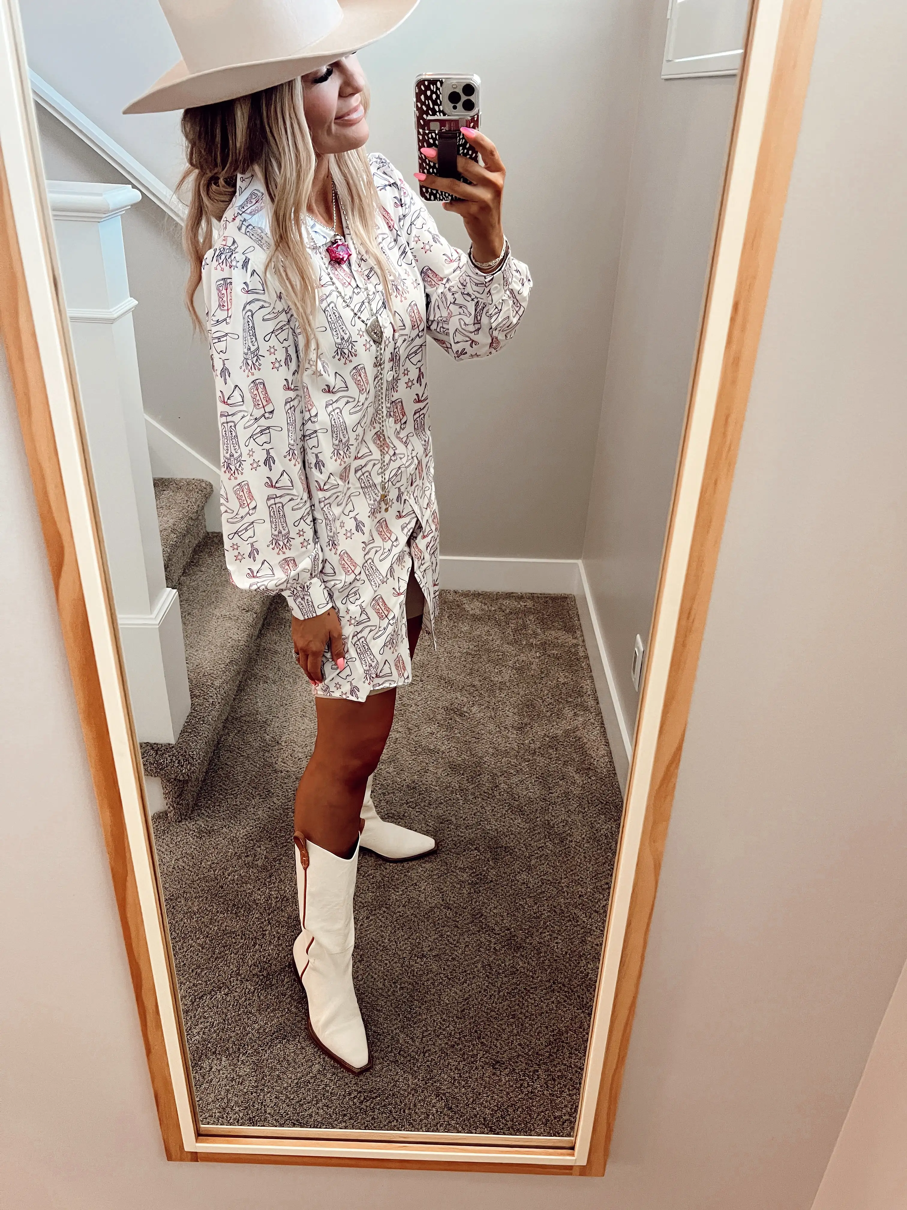 Western Vibe Shirt Dress