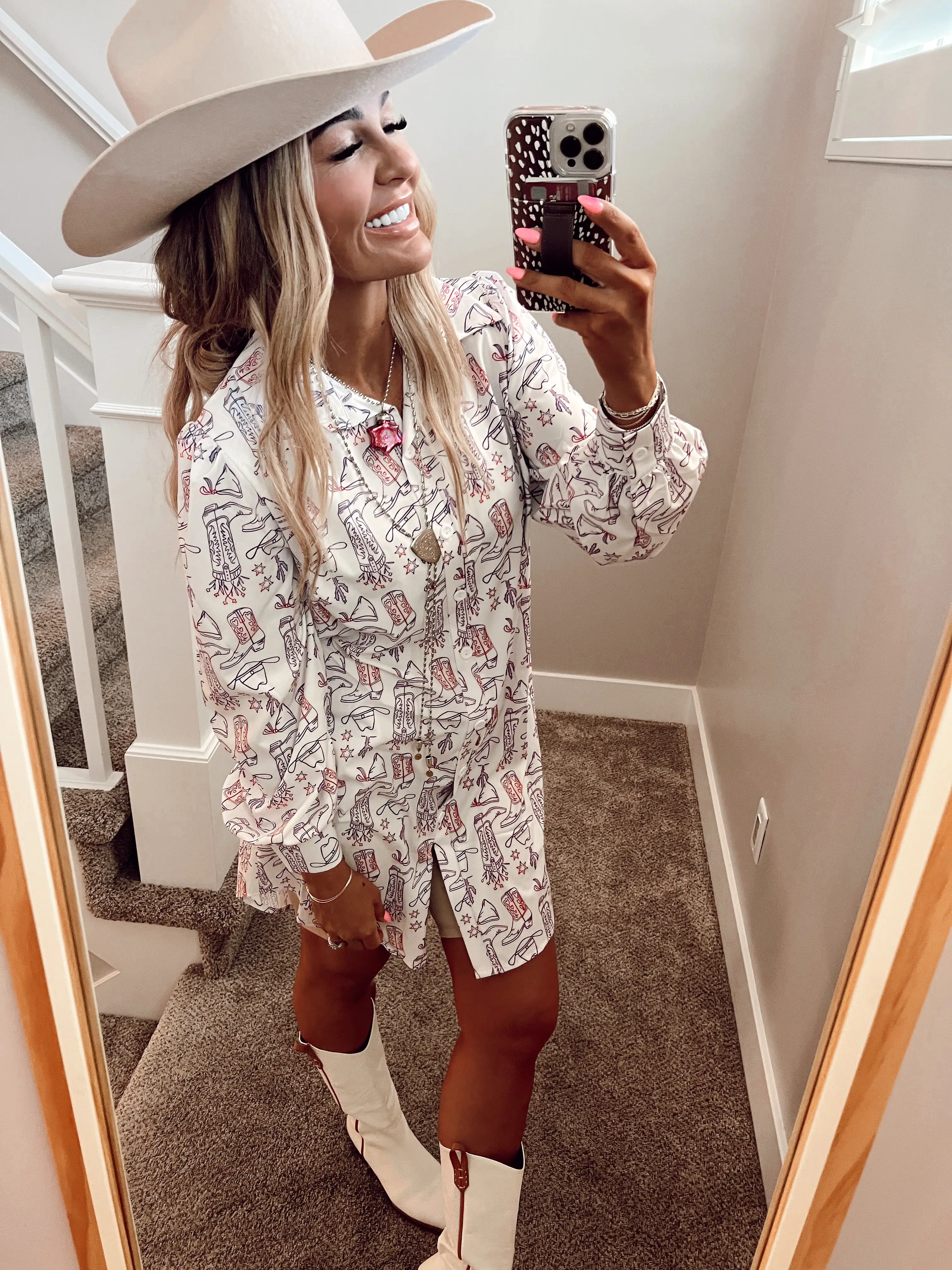 Western Vibe Shirt Dress