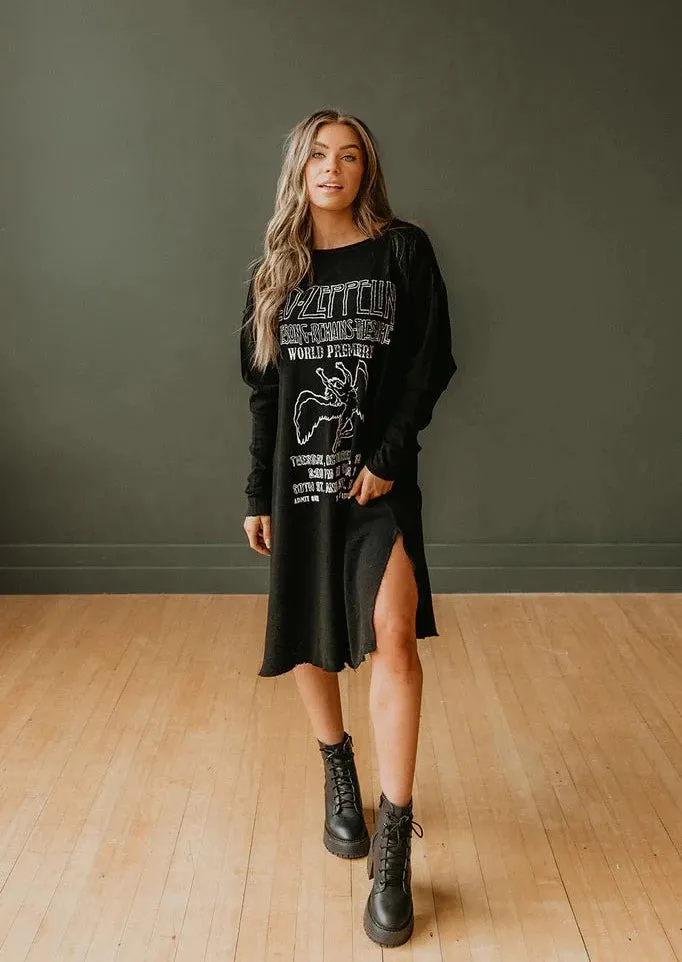 Zeppelin The Song Remains Shirt Dress